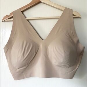 Harper Wilde Bliss Padded Bralette Beige Nude 3XL Everyday Comfort Support